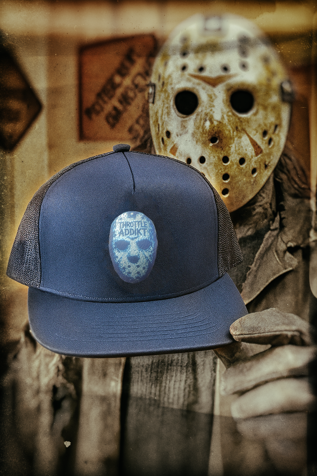 Friday the 13th / Navy blue snap