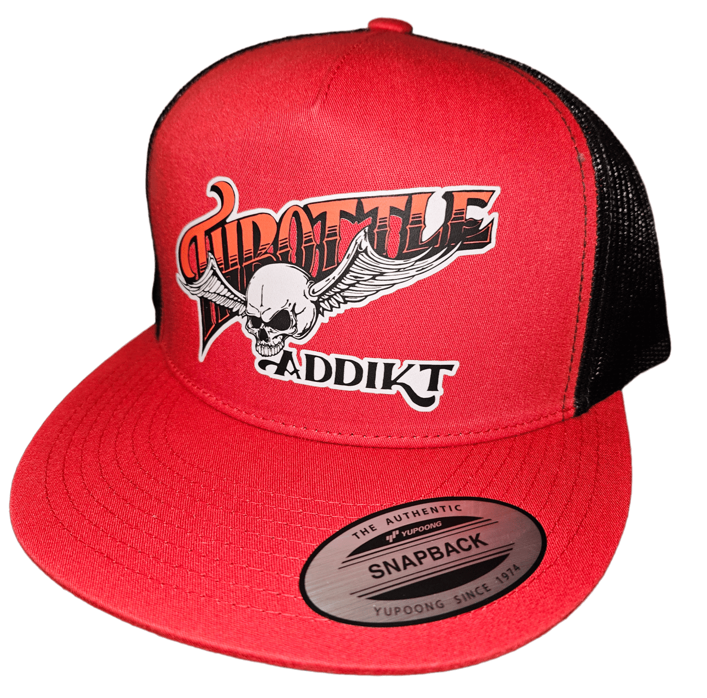Flying skull red