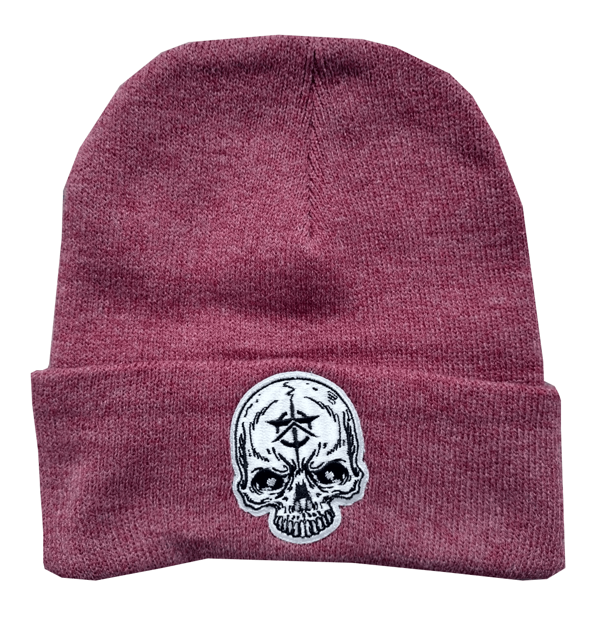 Cardinal Red / Skull badge