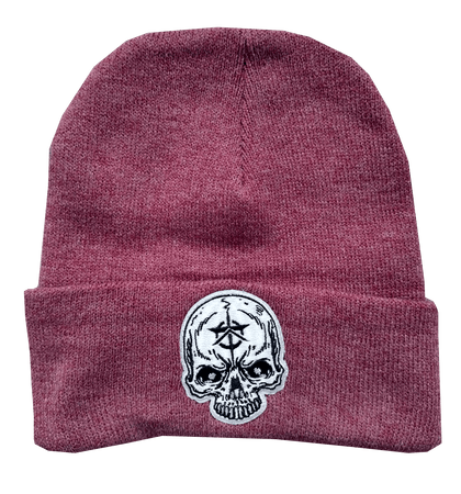 Cardinal Red / Skull badge