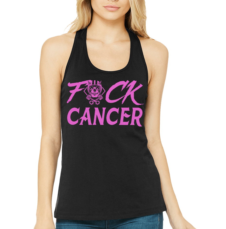 F*CK Cancer racerback tank top