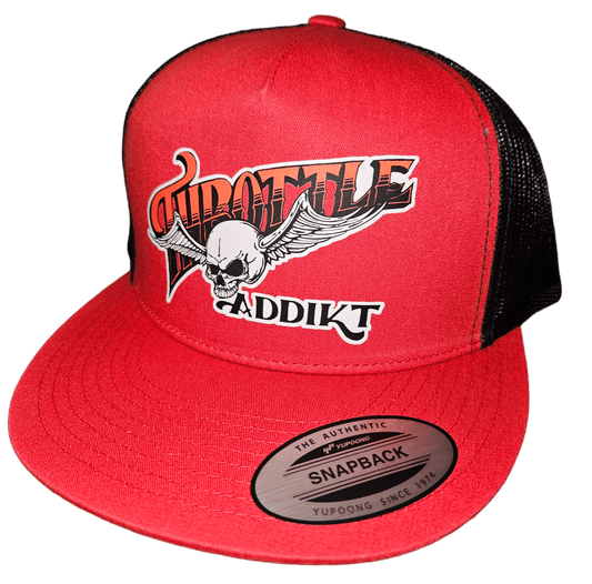 Flying skull red
