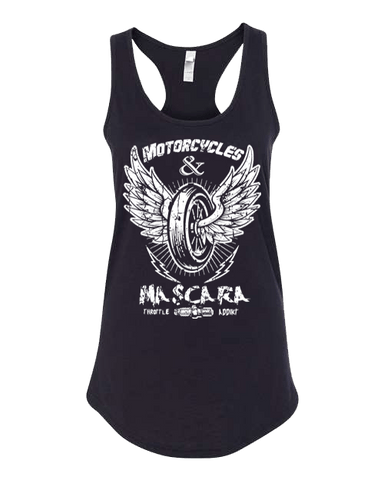 Motorcycles & Mascara racerback