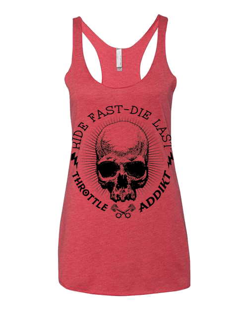 Ride fast-Die last Tank (Vintage Red)