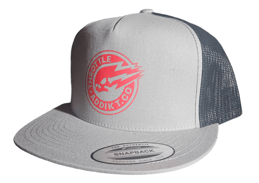 Silver black / lightning badge snapback