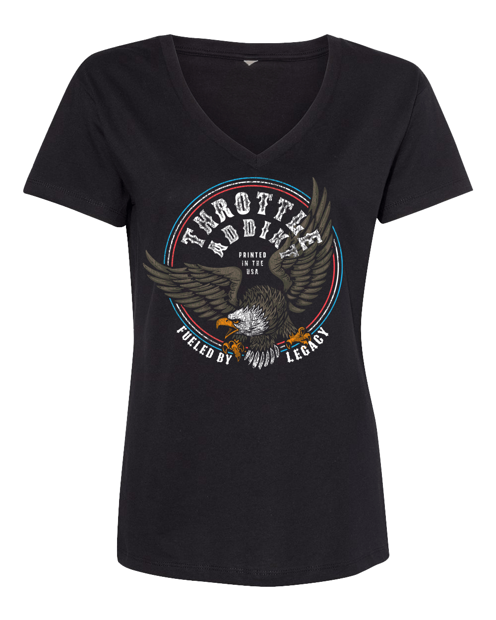 Vintage Eagle Womens V-neck