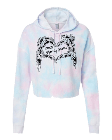 XoXo Cotton candy crop hoodie